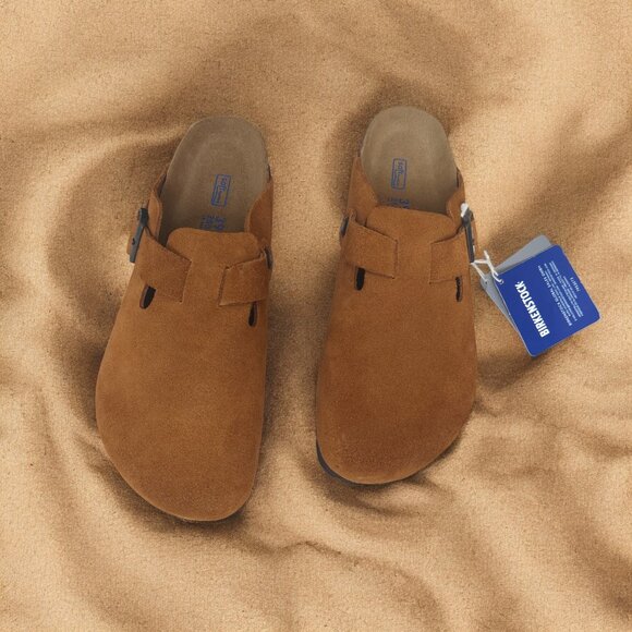 Birkenstock Boston NARROW โข MINK SUEDE โข Women's - Picture 4 of 6